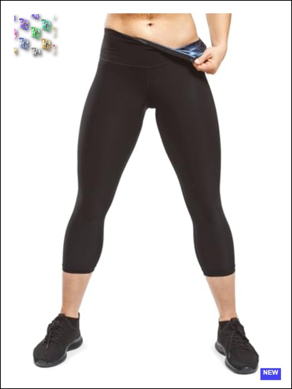 Sweat Shaper High Waist Yoga Capri Leggings Sauna Thermo Compression Pants